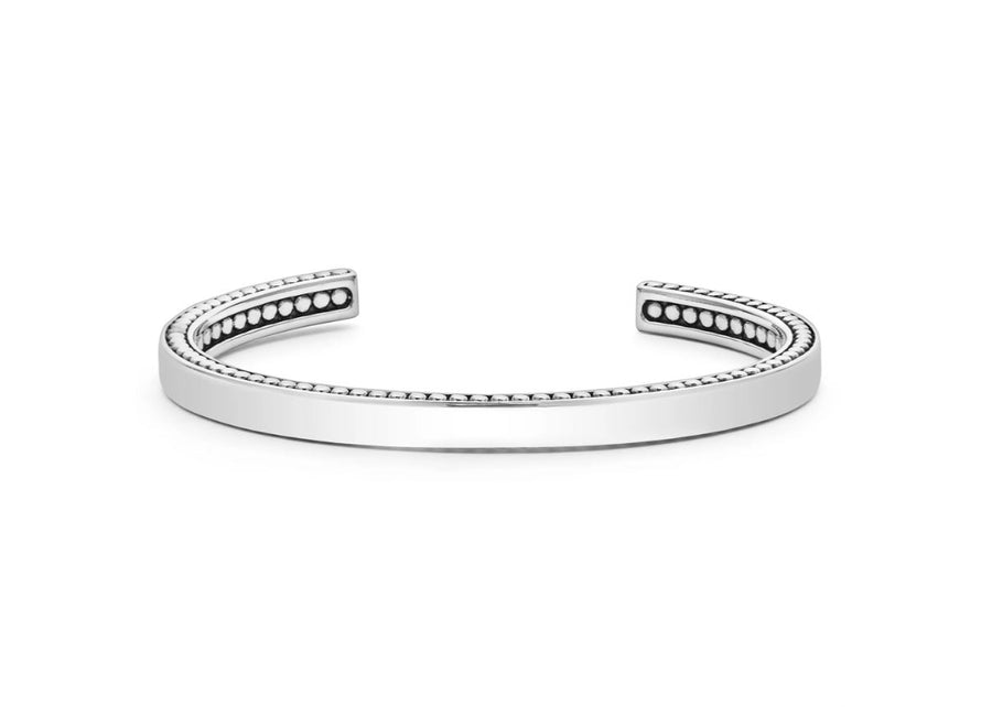 Anthem Cuff Bracelet in Stierling Silver, Size 8