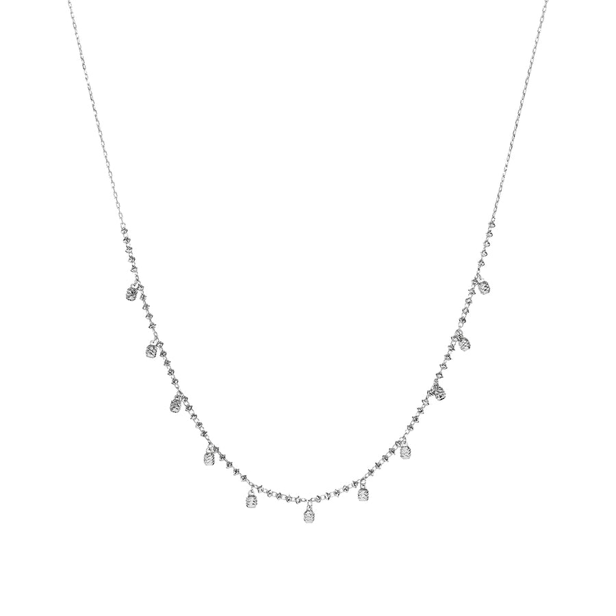 Aurora Choker Necklace in Platinum 18" Adjustable
