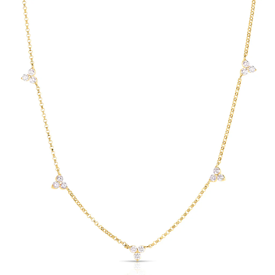 Love by the Inch 0.48Ct Diamond Necklace in 18K Yellow Gold, 18in