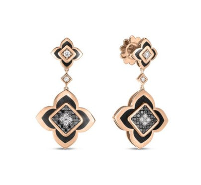 Palazzo Ducale Diamond Drop Earrings in 18K Rose Gold
