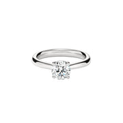 Illustrious 0.72ct Diamond and 0.05ct Diamond Hidden Halo Ring in Platinum, size 6.5