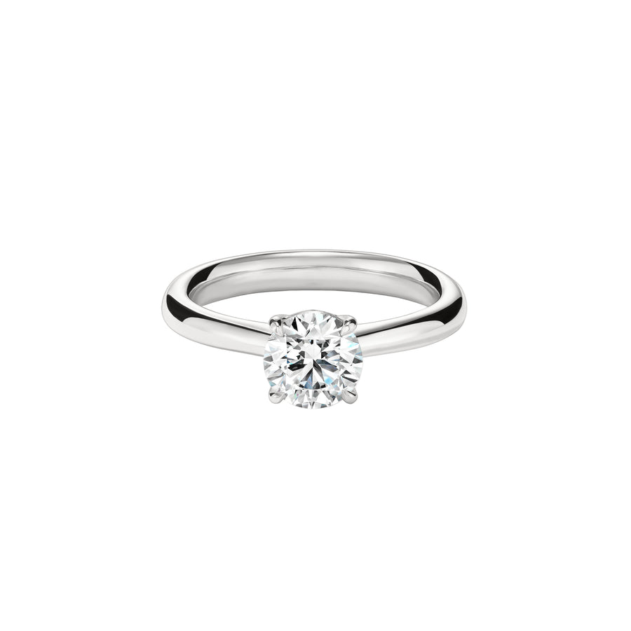 Illustrious 0.72ct Diamond and 0.05ct Diamond Hidden Halo Ring in Platinum, size 6.5