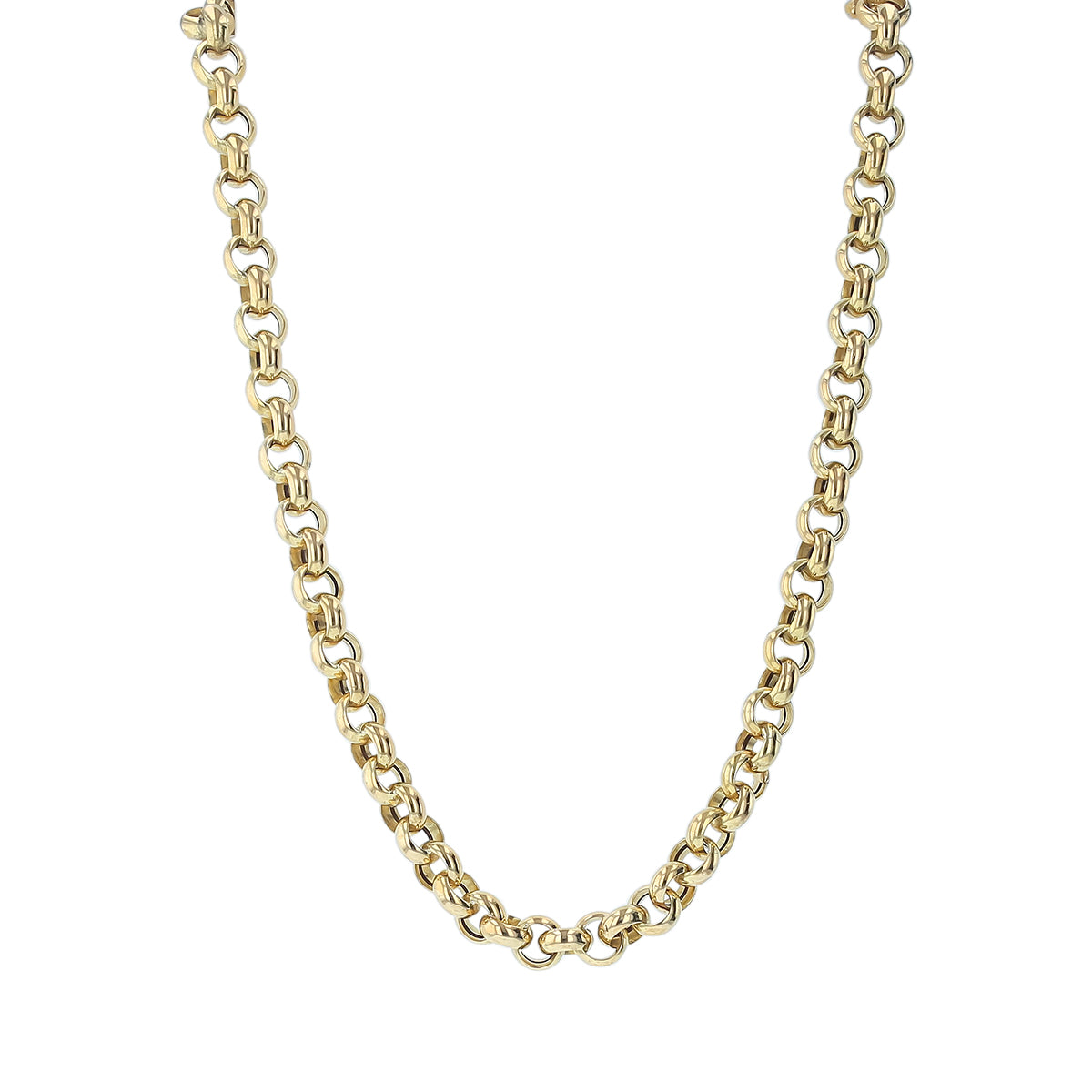 Roberto Coin Vintage Rolo Chain Link Necklace in 18K Yellow Gold, 18 ...