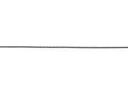 Classic Delicate Frankie Chain in Black Stainless Steel, 17"