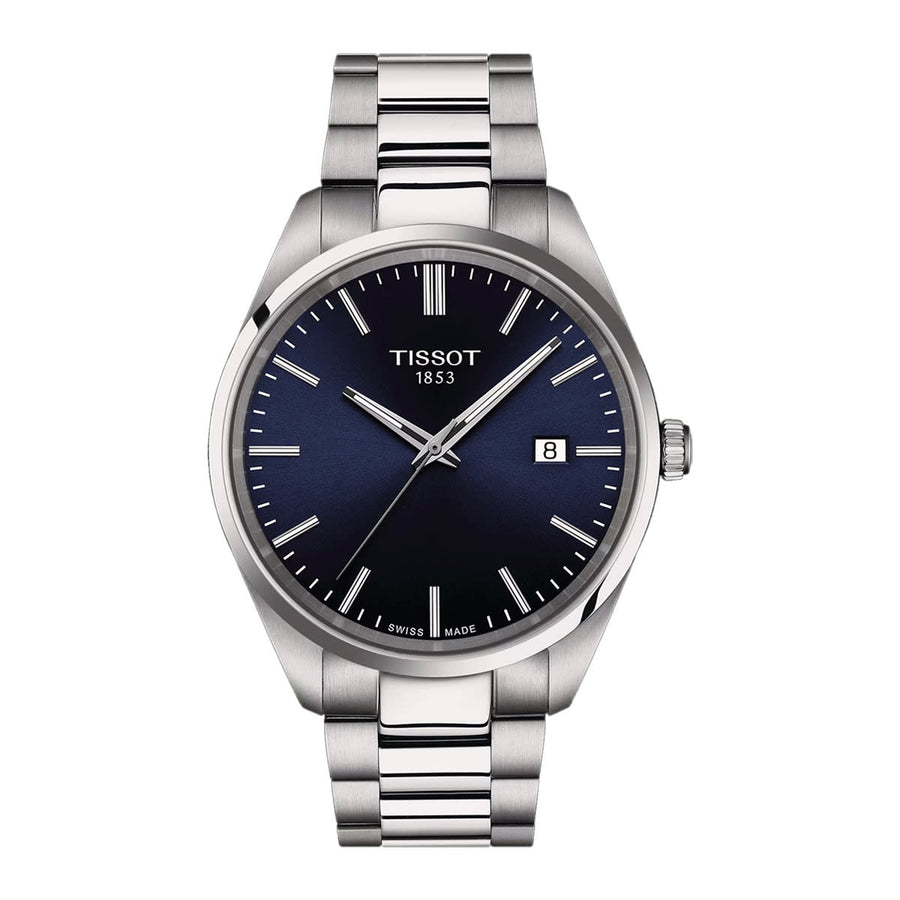 40mm PR 100 Quartz Watch with Blue Dial in Stainless Steel, Bracelet