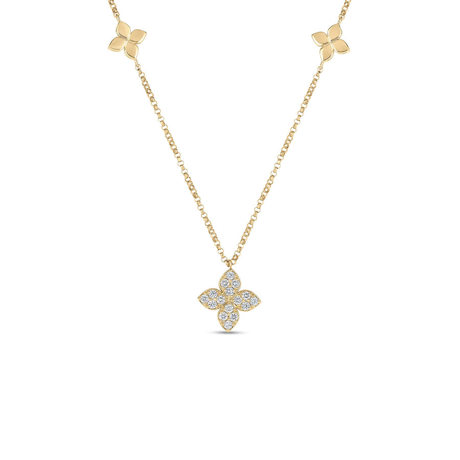 Love by the Inch 0.17ct Diamond Necklace in 18K Yellow Gold, 15.5-17" chain