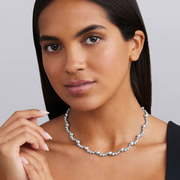 Caviar Bubbly 8mm Necklace in Sterling Silver, 16"
