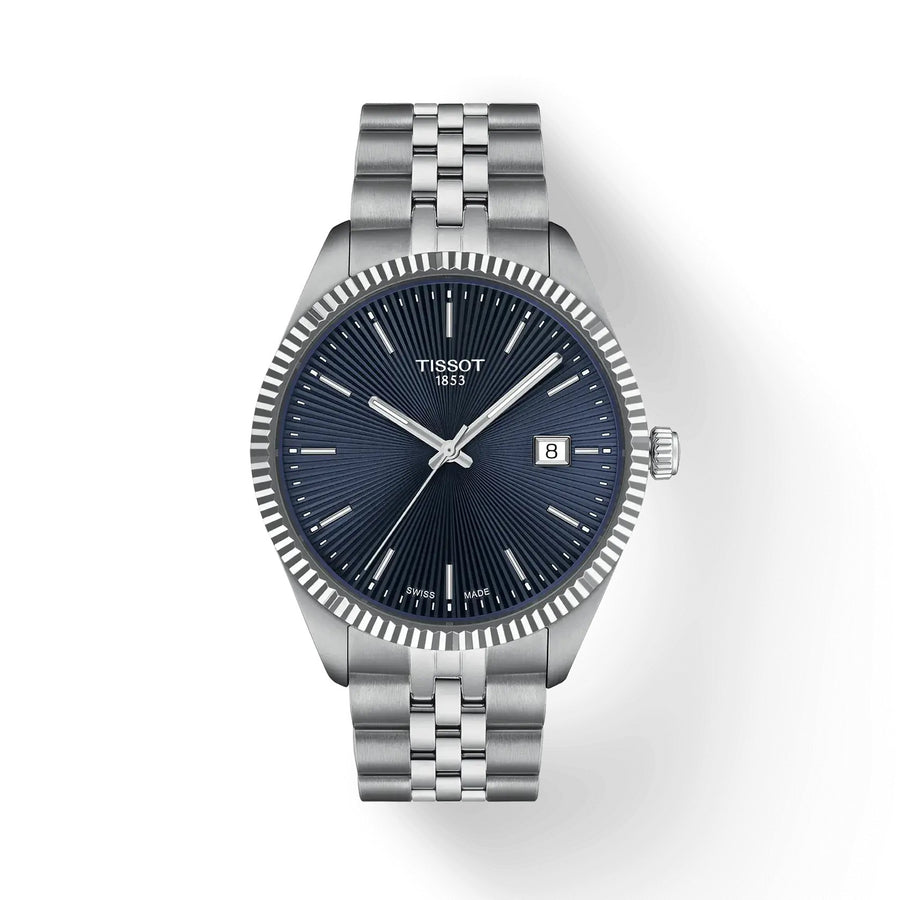 40mm Ballade Quartz Watch with Blue Dial in Stainless Steel, Bracelet