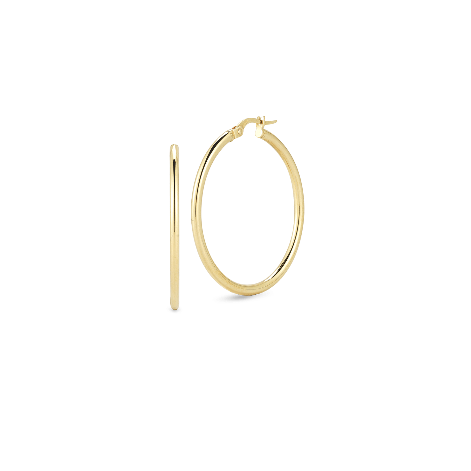 Hoop Earrings in 18K Yellow Gold, 35mm