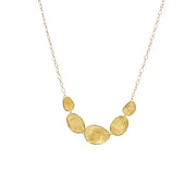 Lunaria Petal Necklace in 18K Yellow Gold, 16.5in