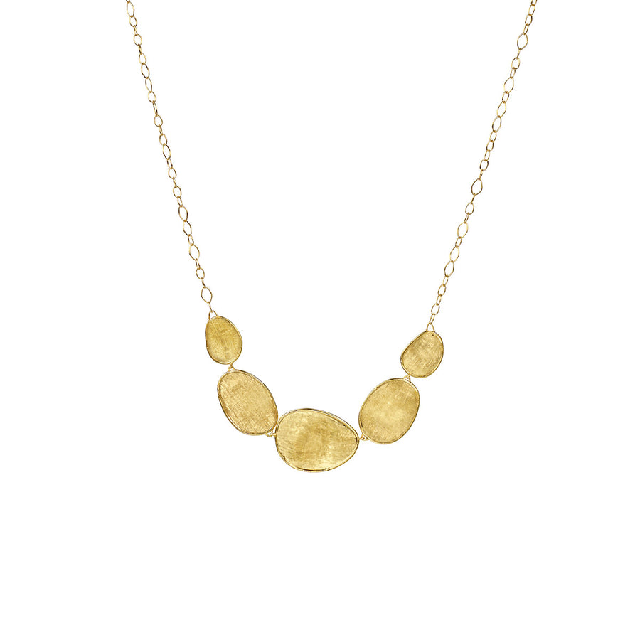 Lunaria Petal Necklace in 18K Yellow Gold, 16.5in