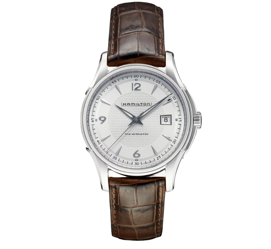 40mm Jazzmaster Viewmatic Automatic Watch with Silver Dial in Stainless Steel, Strap