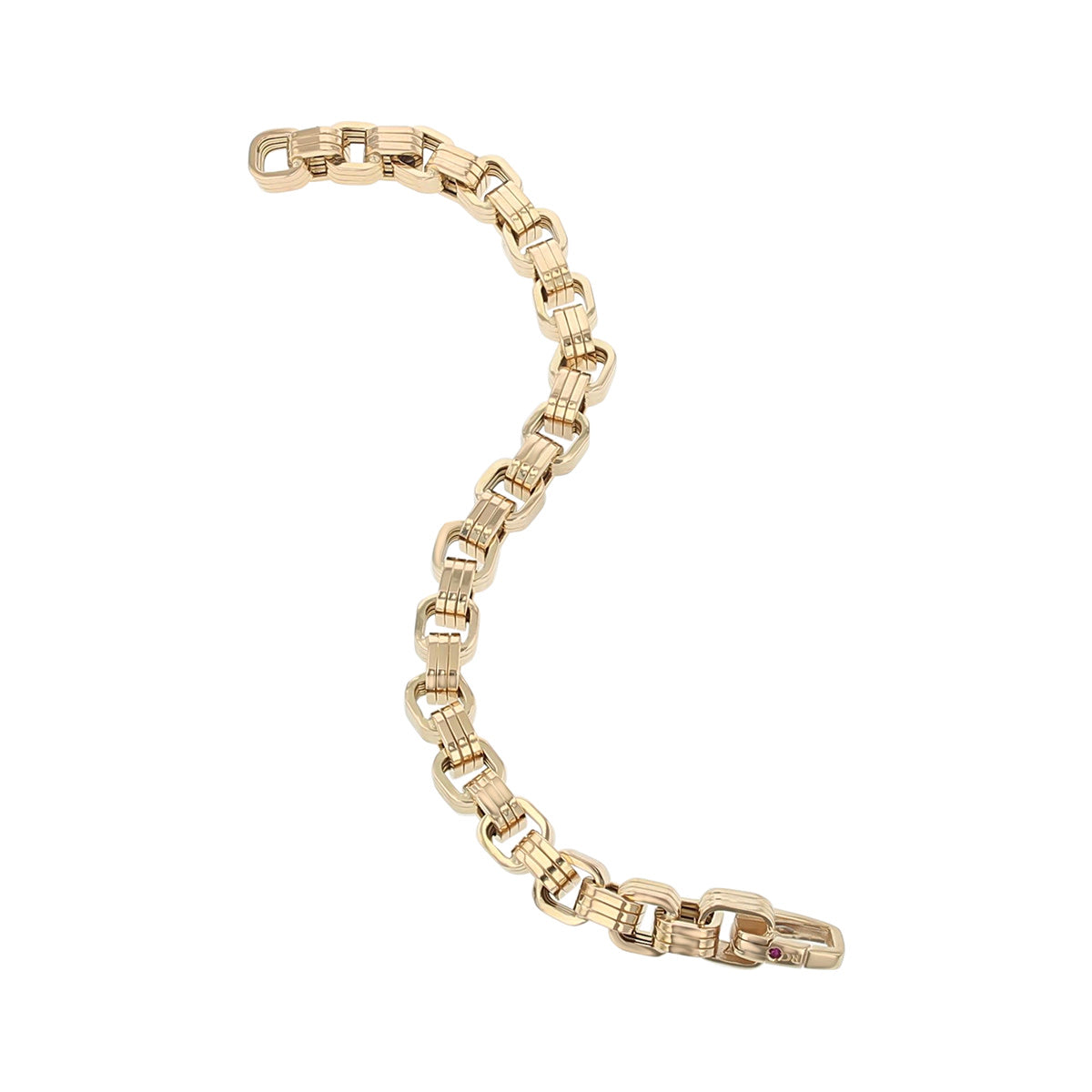 Box Chain Link Bracelet in 18K Yellow Gold, 7.5in