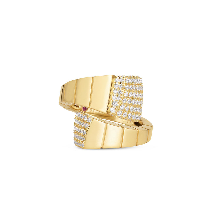 Sauvage Prive 0.97ct Diamond Ring in 18K Yellow Gold, size 6.5