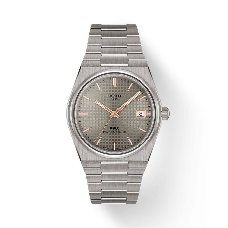 38mm PRX Watch with Anthracite Dial in Titanium, Bracelet