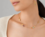Jaipur Color Collection 18K Yellow Gold Mixed Gemstone Necklace