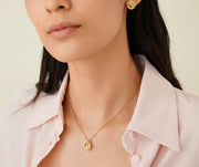Jaipur Collection 18K Yellow Gold and Diamond Pendant