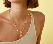 Jaipur 18K Small Pendant with Pave Diamonds