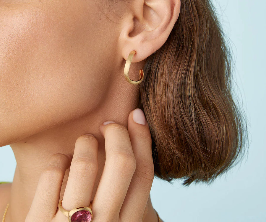 Jaipur Hoop Earrings in 18K Yellow Gold, Small