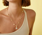 Jaipur Link Charm Necklace in 18K Yellow Gold, 18in