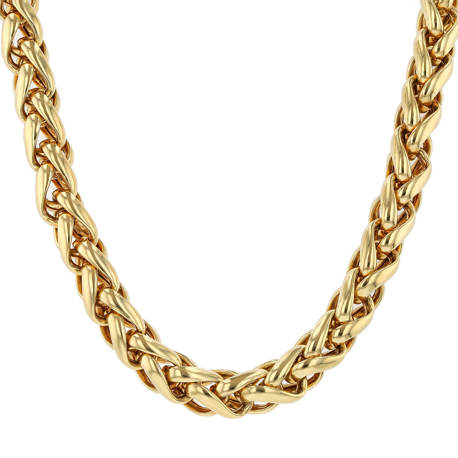 Fancy Link 9.4mm Chain in 14K Yellow Gold, 29.5in