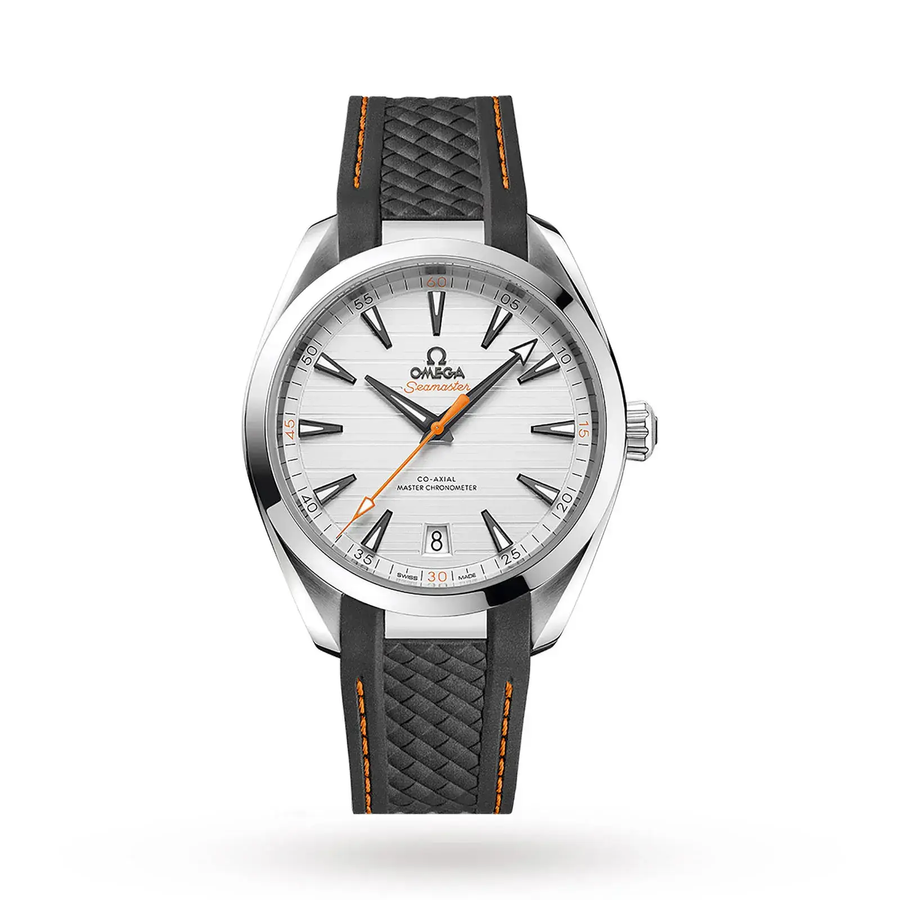 41mm Seamaster Aqua Terra 150M Watch with Silver Dial in Stainless Steel, Strap