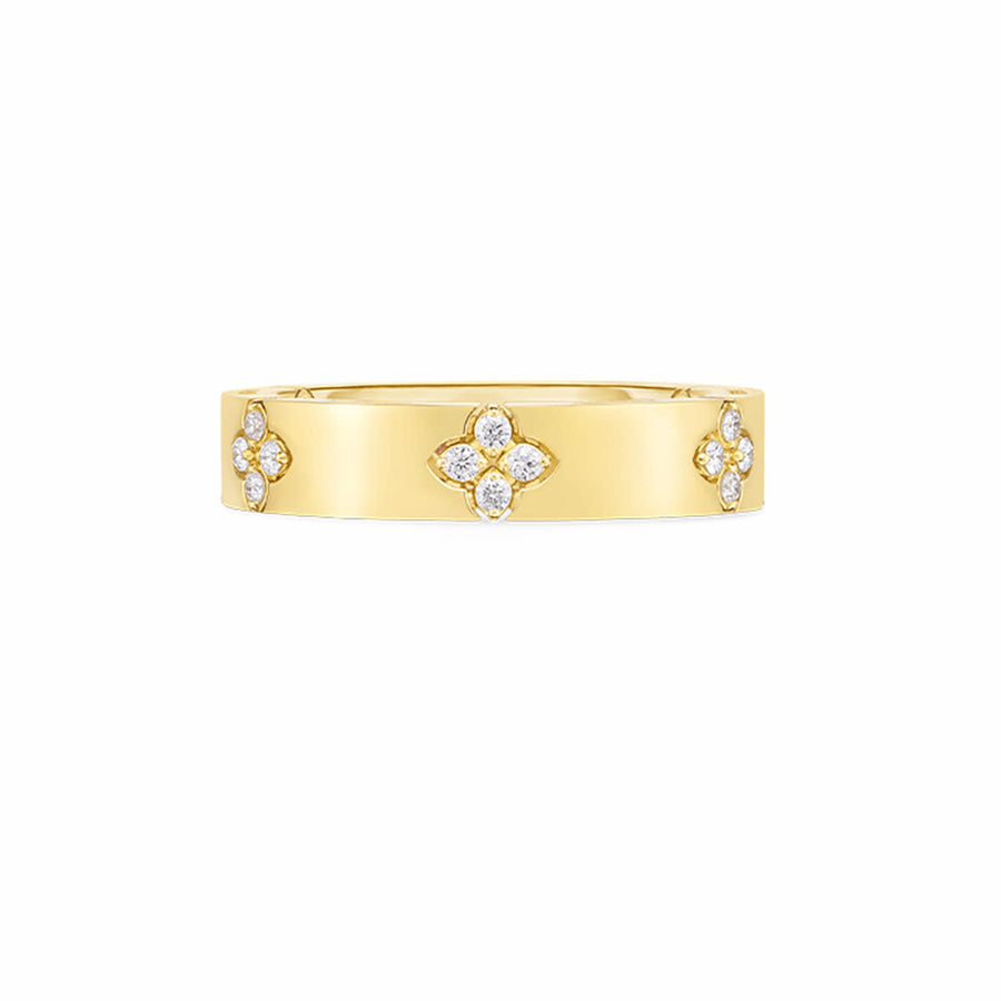 Love in Verona 0.15ct Diamond Ring in 18K Yellow Gold. size 6.5