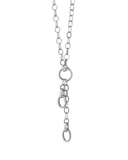 Design Your Own Belcher Charm Necklace in Sterling Silver, 20"