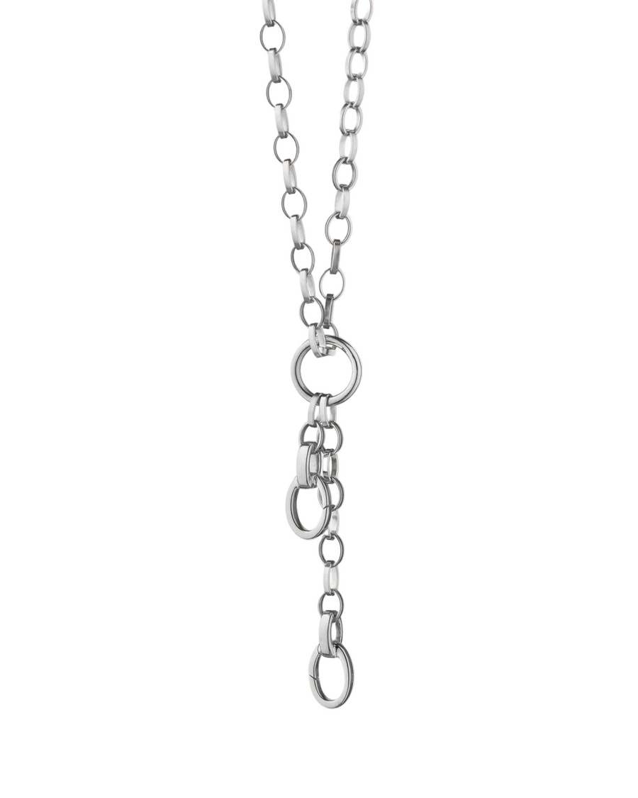 Design Your Own Belcher Charm Necklace in Sterling Silver, 20"