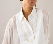 Lunaria Twist Long Station Necklace in 18K Yellow Gold, 36"