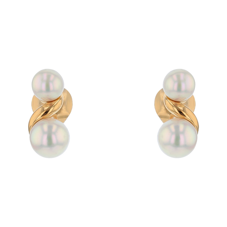 Mikimoto 5-6.75mm Pearl Drop Earrings in 18K Yellow Gold