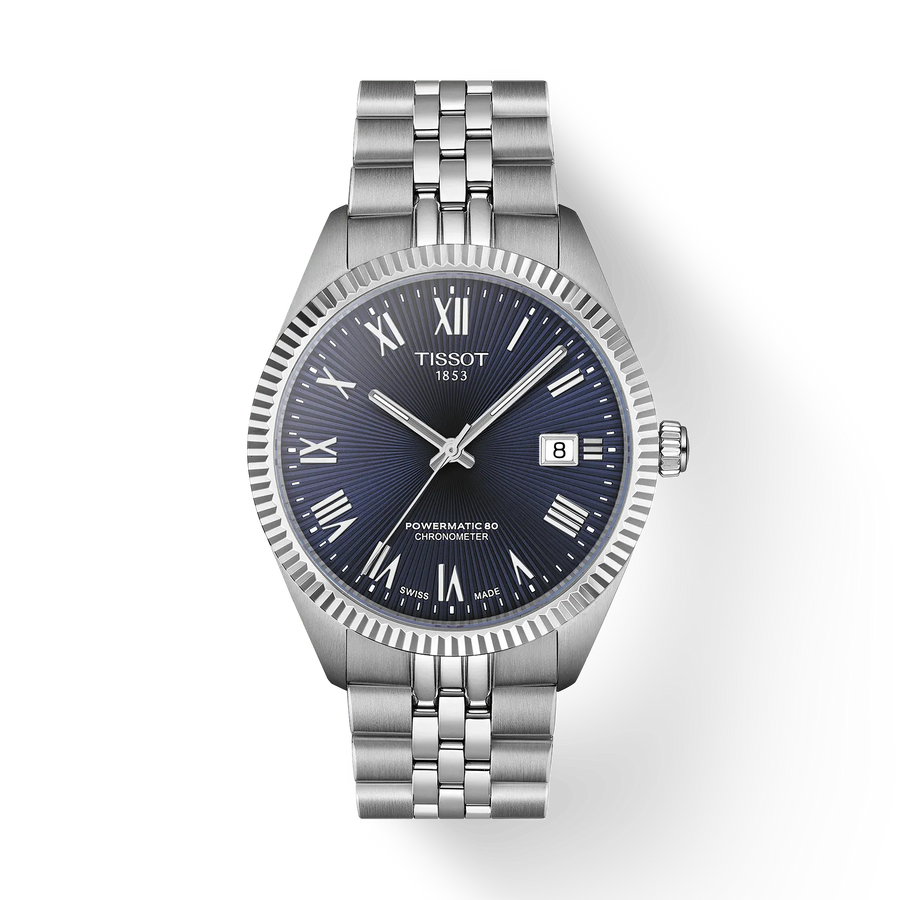 39mm Ballade Watch with Blue Dial in Stainless Steel, Bracelet