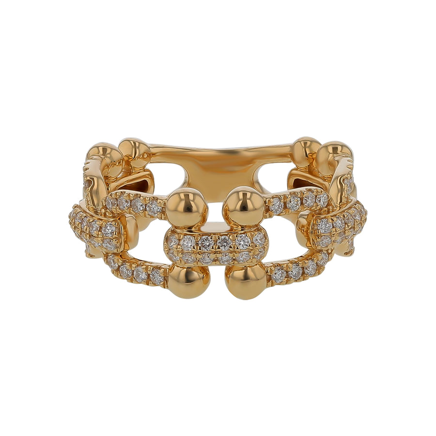 0.58ct Diamond Prong Set Ring in 14K Yellow Gold, Size 6