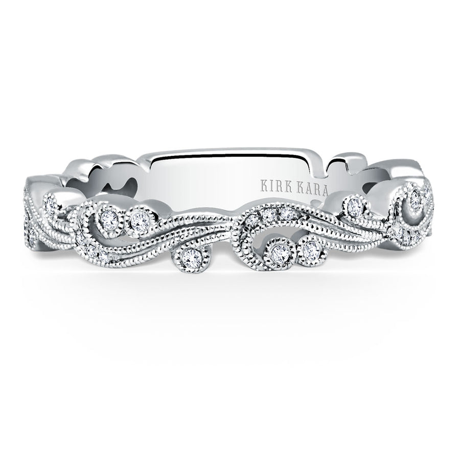 Angelique 0.07ct Diamond Band in 18K White Gold, size 6.5