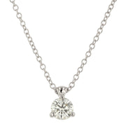 HOF Classic 3 Prong Solitaire Pendant