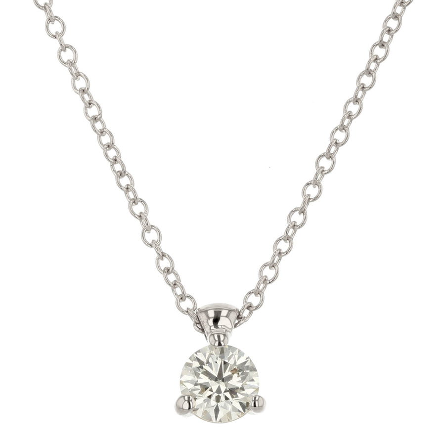 HOF Classic 3 Prong Solitaire Pendant