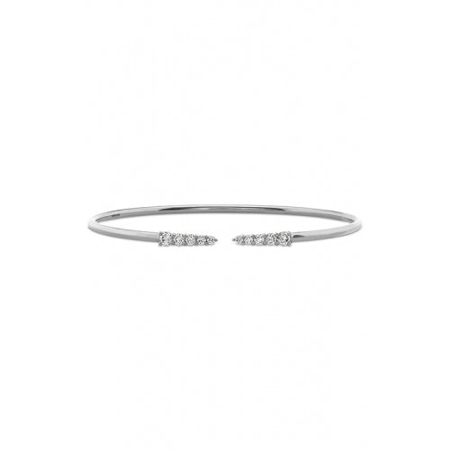 Identity 0.46-0.53Ct Diamond Bangle Bracelet in 18k White Gold