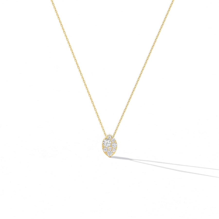 Tessa 0.46-0.56ct Diamond Circle Pendant in 18K Yellow on 18in Chain
