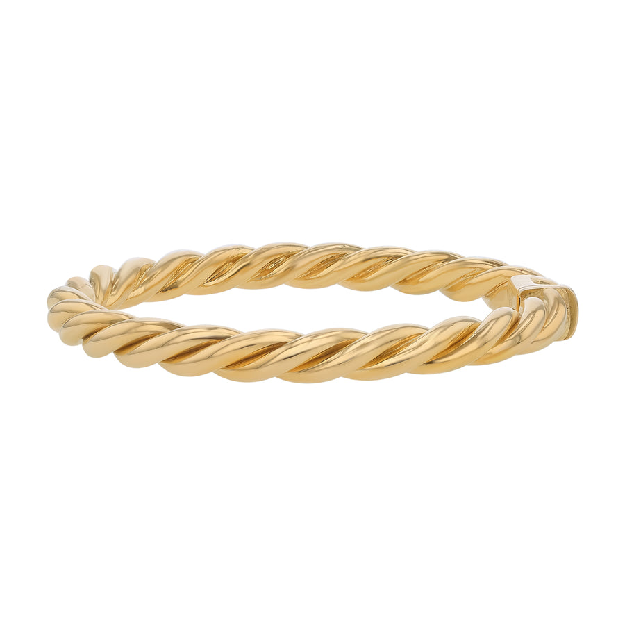 Twisted Bangle Bracelet in 18K Yellow Gold