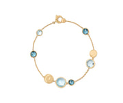 Jaipur Mixed Topaz Bracelet in 18K Yellow Gold, Size 7.25