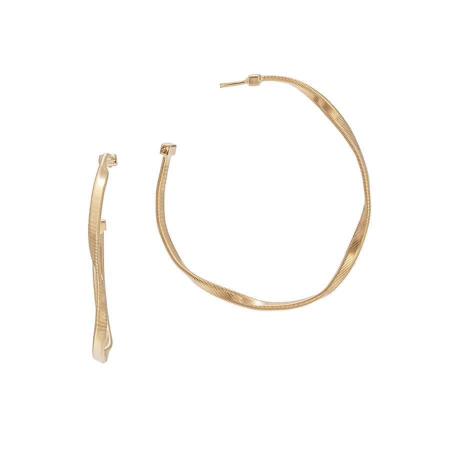 Marrakech Coiled Hoop Earrings in 18K Yellow Gold, 1.6in