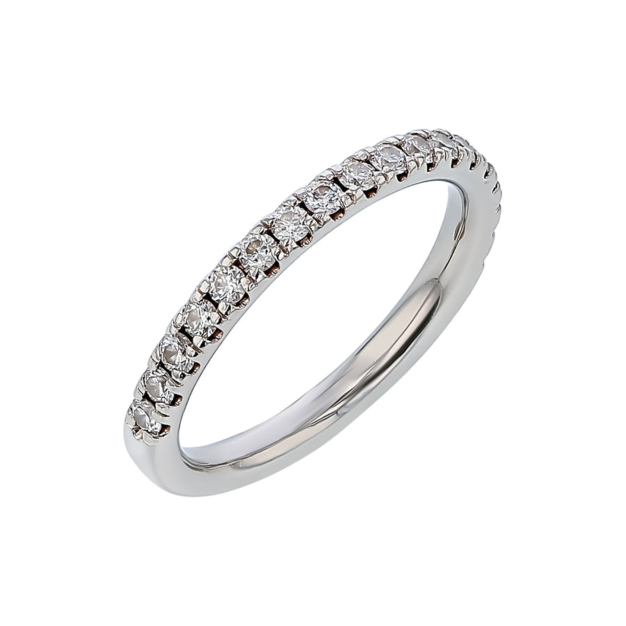Heart's On Fire Acclaim 0.42ct Diamond Wedding Band in Platinum, size 6.75