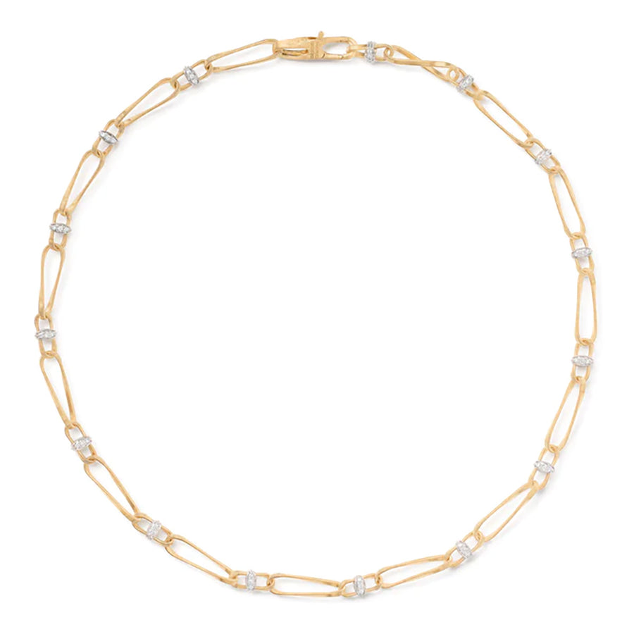 Marrakech Onde 0.66ct Diamond Necklace in 18K Yellow and White Gold, 18"