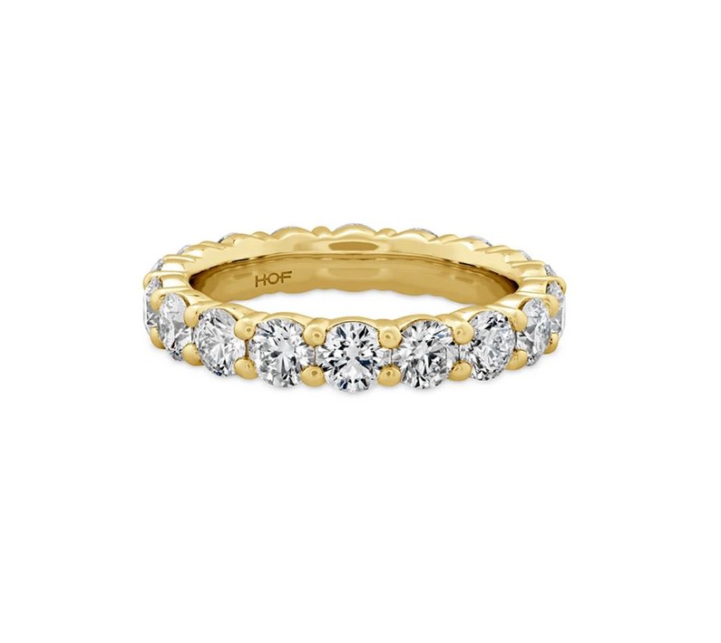 Signature 3.06ct Diamond Eternity Band in 18K Yellow Gold, Size 6.5