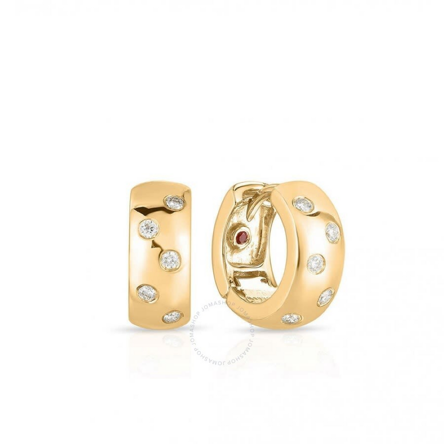 Tiny Treasures Diamond Wrap Earrings in 18K Yellow Gold, 14mm