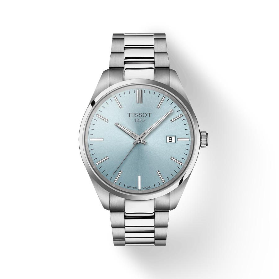 40mm PR 100 Watch with Ice Blue Dial in Stainless Steel, Bracelet