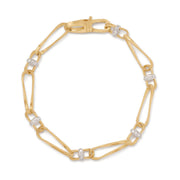 Marrakech Onde Diamond Link Bracelet in 18K Yellow Gold, 7.5in