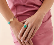 Lunaria Mixed Stone Bracelet in 18K Yellow Gold, 7.25"
