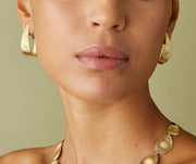 Lunaria Medium Graduated Hoops in 18k Yellow Gold