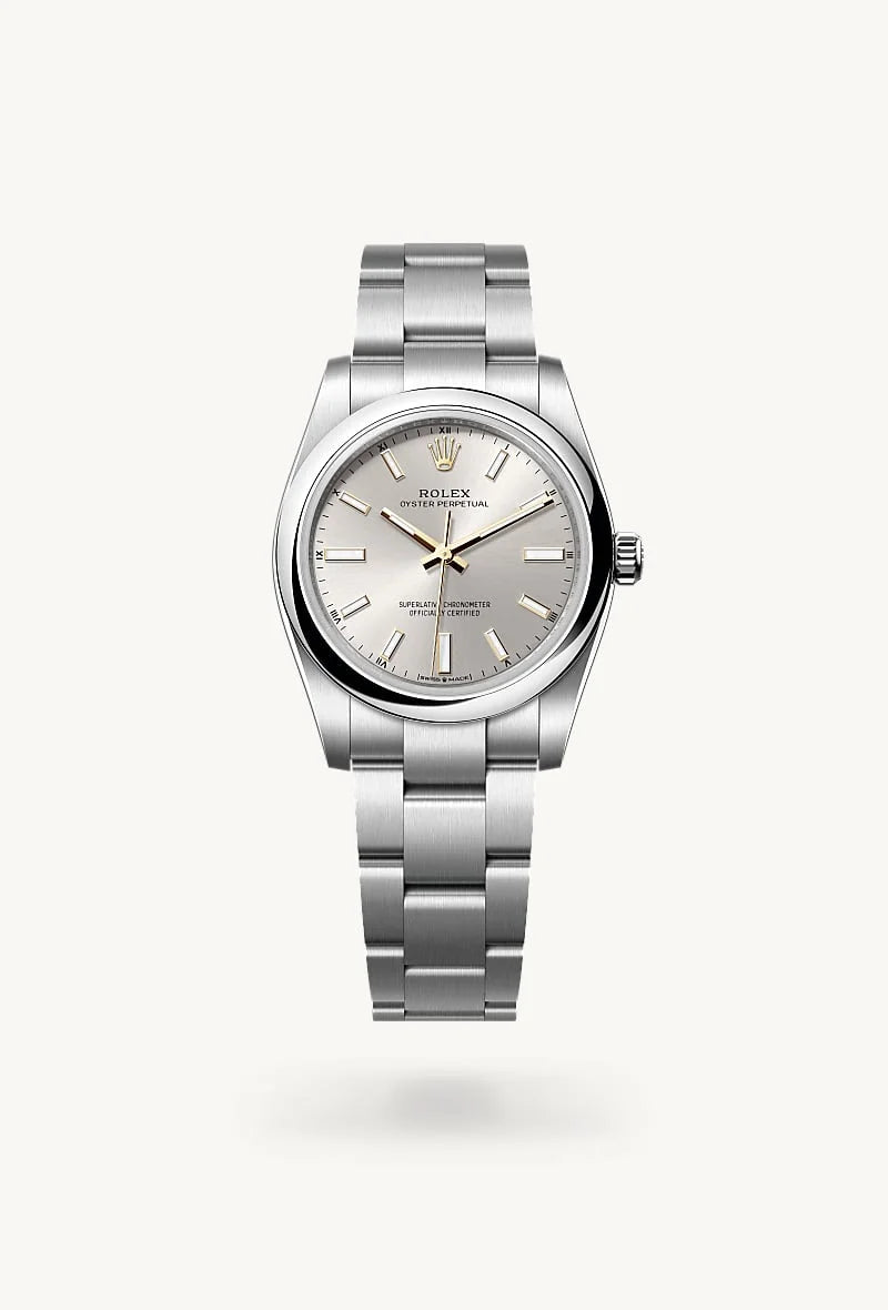 rolex Oyster Perpetual in Oystersteel, M124200-0001 - Schiffman's Jewelers